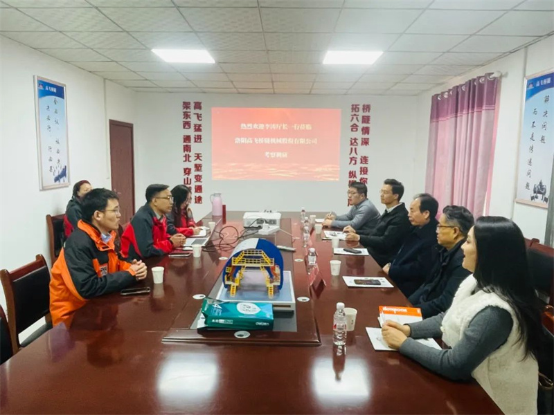 熱烈歡迎省政府參事、省工信廳原廳長李濤蒞臨高飛股份走訪調(diào)研